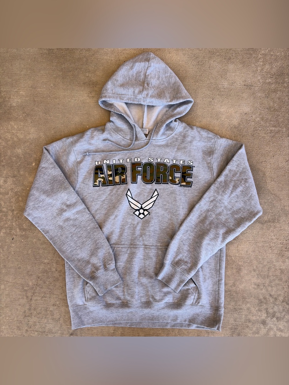 Delta Gray US Air Force Fleece Hoodie